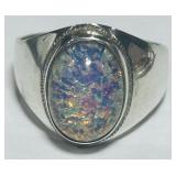 STERLING SILVER RING 8.50GRS