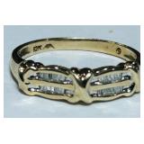 10KT GOLD DIAMOND RING 2.10GRS