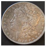 1884 - MORGAN SILVER DOLLAR (203)