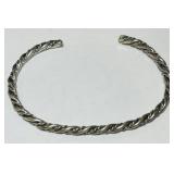 STERLING SILVER BANGLE BRACELET 8.00GRS