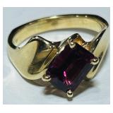 14KT GOLD TOURMALINE RING 5.60GRS