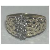 14KT GOLD DIAMOND RING 2.80GRS