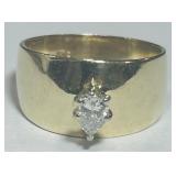 14KT GOLD DIAMOND RING 5.60GRS
