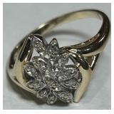 14KT GOLD DIAMOND RING 3.10GRS