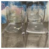 11 - MODERN CLEAR ACRYLIC CHAIRS