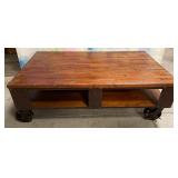 11 - INDUSTRIAL WOOD ROLLING TABLE