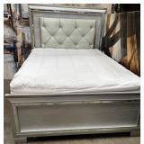 11 - QUEEN BED & MATTRESS SET (R223)