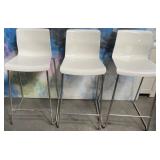 11 - SET OF MODERN BAR STOOLS