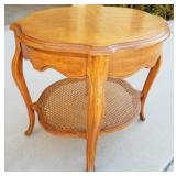 14 - OVAL WOODEN TABLE