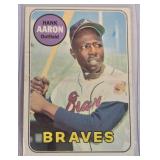 13 - HANK AARON BRAVES BASEBALL CARDS (3)