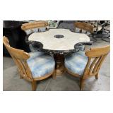 11 - ROUND DINING TABLE CHAIRS