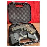 436 - WOODEN 'PROP' GUN WITH CASE (H13)
