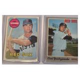 13 - TWO CARL YASTRZEMSKI RED SOX BAESBALL CARDS