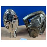 436 - TWO PIECES ABSTRACT BUST SCULPTURES (Z48)