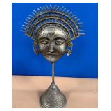 436 - INCA SUN GOD MASK ON STAND (Z63)