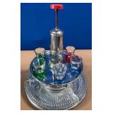 MCM PARK SHERMAN CHROME CAROUSEL SHOT DISPENSER
