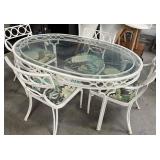11 - WHITE PATIO DINING SET