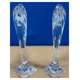 436 - VINTAGE MIKASA CRYSTAL CANDLESTICKS (Z39)