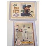 13 - HANK AARON & 1961 WORLD SERIES BASEBALL CARDS
