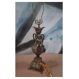 303 - VINTAGE FIGURAL CHERUB TABLE LAMP (N101)