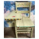 11 - HAND PAINTED FOLK ART CHAIR