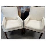 11 - TWO MATCHING ARMCHAIRS