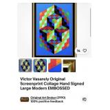 436 - VICTOR VASARELY SIGNED SCREENPRINT (E9)