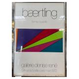 436 - BAERTLING GALLERY POSTER FRAMED (E11)