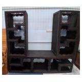 303 - ANTIQUE CHINESE CARVED WOOD DISPLAY (N60)