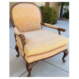 14 - ANTIQUE PADDED CHAIR