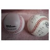 11 - LOT OF TWO SIGNED SOFTBALLS (N12)