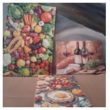 11 - SET OF 3 COLORFUL CANVAS STYLE WALL DECOR(N17