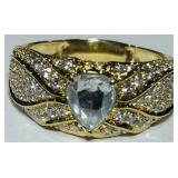 14KT GOLD DIAMOND RING 7.50GRS
