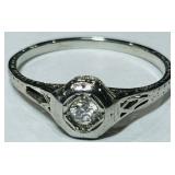 14KT GOLD DIAMOND RING 1.90GRS