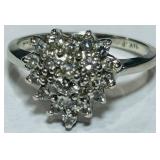 14KT GOLD DIAMOND RING 3.20GRS