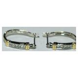 14KT GOLD DIAMOND EARRINGS 2.40GRS
