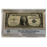 1935 1 DOLLAR SILVER CERTIFACTE