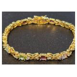 13 - .925 SILVER BRACELET 'GOLD PLATED' (20)