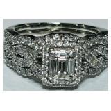14KT GOLD DIAMOND RING 9.30GRS