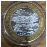 10 DOLLAR SILVER GAMING TOKEN