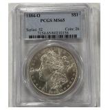 1884-O MS65 MORGAN SILVER DOLLAR