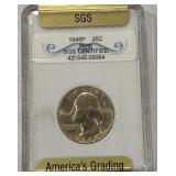 1945P 25C  COIN