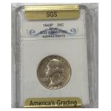 1943P 25C  COIN