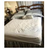 R - DREXEL BED FRAME, MATTRESS, BEDDING (M66)