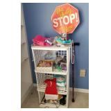 Q - FOUR-TIER SHELF WITH CONTENTS (R6)