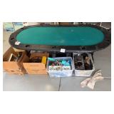 Q - GAME TABLE & BOXES WITH CONTENTS (G18)