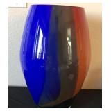 Q - ART GLASS VASE 14'T (M5)