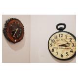 Q - LOT OF TWO WALL CLOCKS (R15)