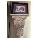 R - WALL SCONCE & DRAGON 'NO SMOKING' ART FRAMED