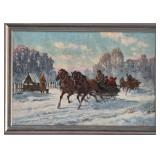 R - CANVAS ARTWORK FRAMED 19X27' (L4)